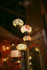 handmade lights in Morocco 