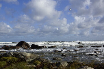 clouds over the ocean at rügen