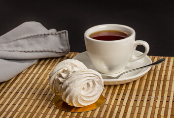 Marshmallow isolated on white background with clipping path