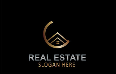 Luxury Real Estate Logo Design Vector