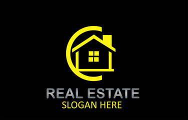 Modern Real Estate Logo Design Vector