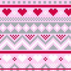 Nordic pattern illustration vector. New Year or winter design. Sweater ornaments for scandinavian pattern. Vector illustration.