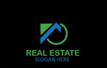 Home Modern Real Estate Logo Design Vector