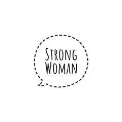 ''Strong woman'' Lettering