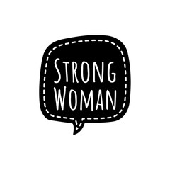 ''Strong woman'' Lettering