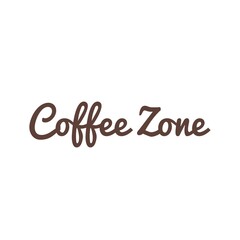 ''Coffee zone'' Lettering