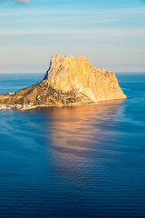 Calpe Rock (Peon d'Ifach) on Costa Blanca, Spain.