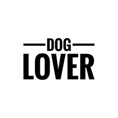 ''Dog lover'' Lettering
