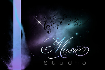 Music Studio DJ Speaker Background