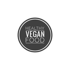 ''Healthy vegan food'' Lettering