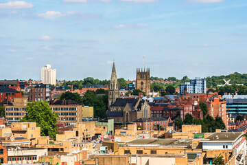 Fototapeta na wymiar Nottingham skyline. England, UK.