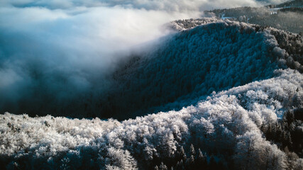 Fototapeta na wymiar Breathtaking Mountains in Winter