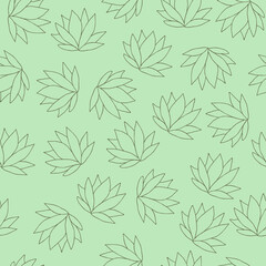 Simple leaf shape repeat pattern design