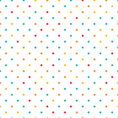 Square polka dot style seamless vector pattern. Abstract surface print design for fabrics, stationery, scrapbook paper, gift wrap, textiles, backgrounds, and packaging.