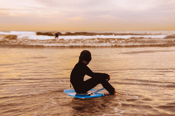 Boy Surfing Southern California