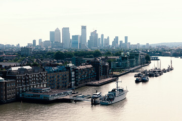 London cityscape by the river