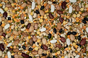 pattern di cereali e legumi