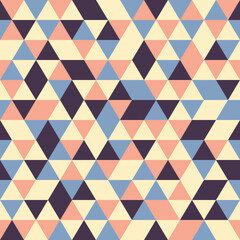 Fototapeta premium Colorful triangle shape repeat pattern design