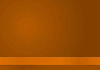 Empty bright color studio table, banner for advertising. tv studio.	