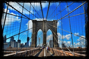 Brooklyn Bridge Against Sky