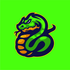 Obraz premium Snake Mascot Illustration Logo