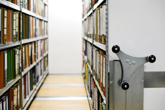 Archive storage room, archive concept, library
