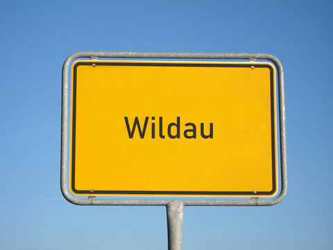 Ortsschild Wildau