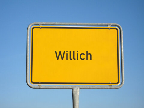 Ortsschild Willich