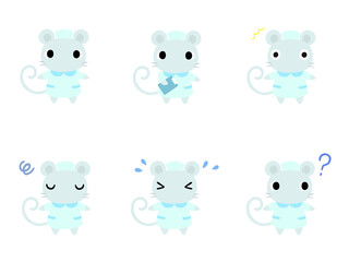 ナースのネズミ　アイコンセット1