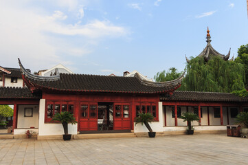 Fototapeta premium Traditional hall in Confucius temple in Shanghai