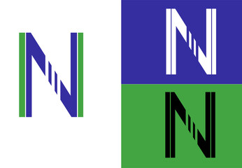 Letter N Logo Graphic Vector for, Perfect For Your Company Logo Or Icon Simple Letter N Design Typography.