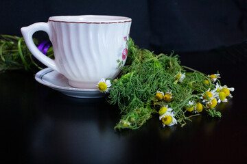 TAZA DE TÉ DE MANZANILLA  NATURAL