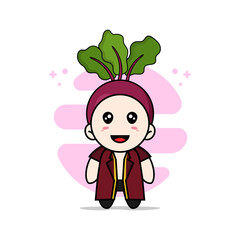 Cute lawyer character wearing onion costume