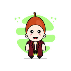 Cute lawyer character wearing ximenia costume.