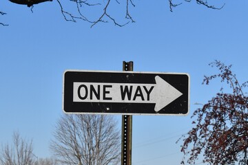 One Way Street Sign
