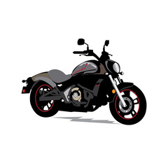 Motorcycle vector icon design illustration