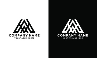 Minimal elegant monogram art logo. Outstanding professional trendy awesome artistic WA AW initial based Alphabet icon logo. Premium Business logo White color on black background 