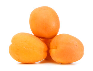 Plums isolated over white background