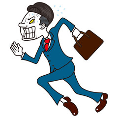 ビジネスマン　ダッシュ