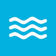 Water wave icon