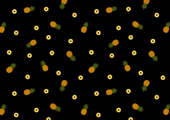 2wayパイナップルのパターン-ブラック