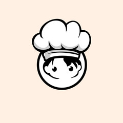 Simple kid Chef Design, vector illustration