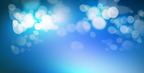 abstract bokeh background blue and white