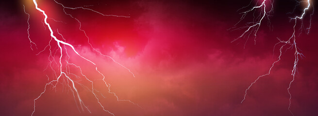 Lightning, thunder cloud dark cloudy sky