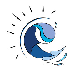 Fototapeta premium Wave, ocean