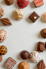 chocolate confectionery frame.  チョコレート菓子のフレーム