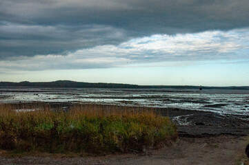 clouds over the mudflats