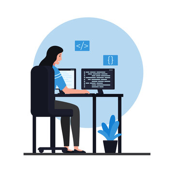Flat programming illustration.