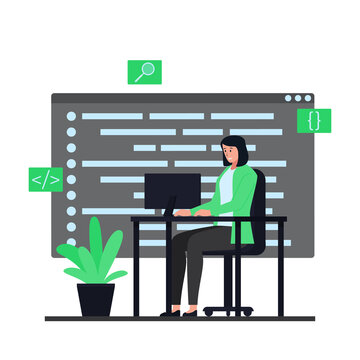 Flat programming illustration.