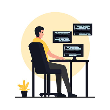 Flat programming illustration.